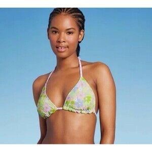 NWT Wild Fable Reversible Triangle Bikini Top size 3X